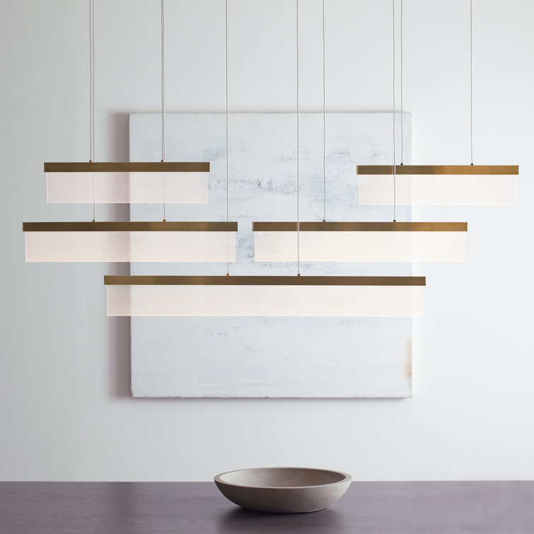 Visual Comfort Modern Sean Lavin Sweep Linear Chandelier | Perigold